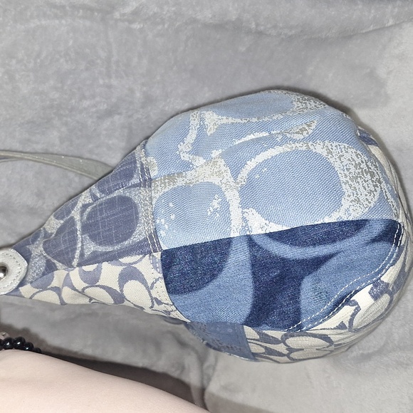 Coach Poppy Denim Patchwork Hobo - Picture 4 of 14